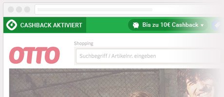 Das Cashback ist aktiviert.