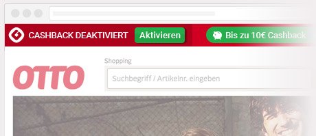 Das Cashback ist nicht aktiviert.